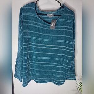 Belle By Belldini Soft Knit Plush Feel Pullover Dragonfly Tunic Top 3X NWT